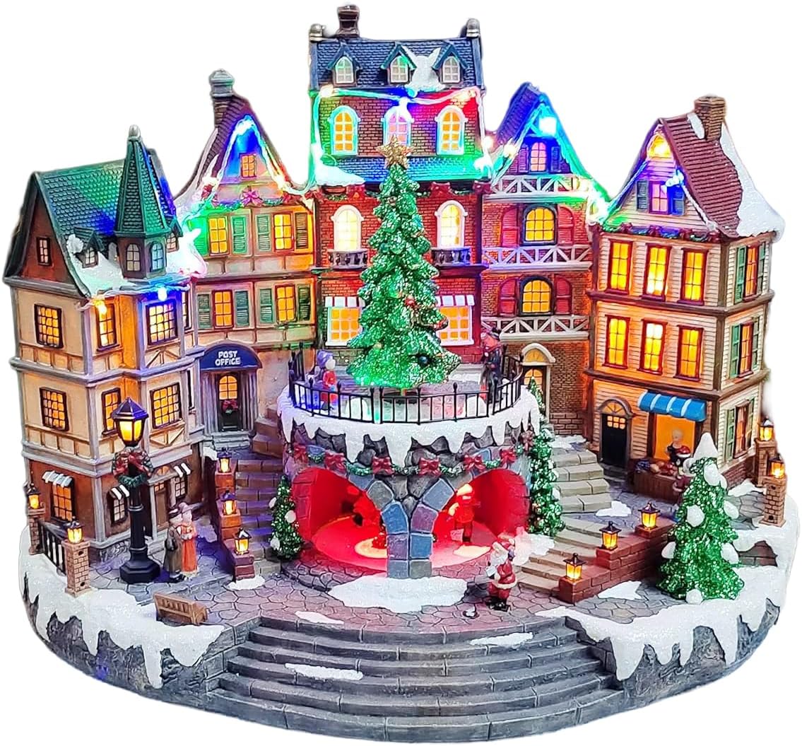 MOMENTS IN TIME Lighted Disney Hand-Painted Polyresin Tabletop Caroler with Music Battery Operated